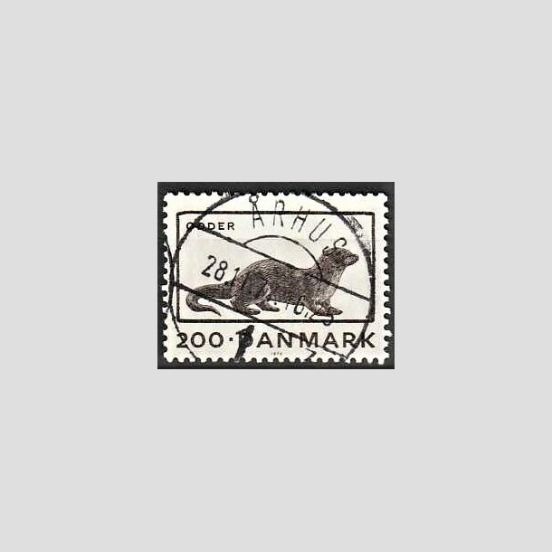 FRIMRKER DANMARK | 1975 - AFA 604 - Truede dyr - 200 re brun - Pragt Stemplet 