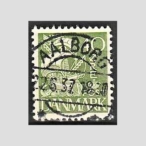 FRIM�RKER DANMARK | 1933 - AFA 208 - Karavel 40 �re gr�n Type I - Lux Stemplet Aalborg