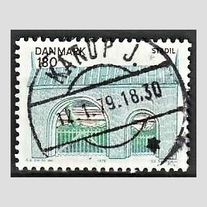 FRIM�RKER DANMARK | 1978 - AFA 663 - Midtjylland - 180 �re flerfarvet - Pragt Stemplet Karup J