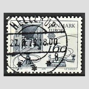 FRIM�RKER DANMARK | 1979 - AFA 683 - Europam�rker - 1,60 Kr. bl� - Lux Stemplet Hellerup
