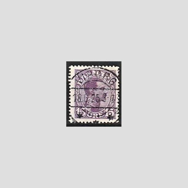 FRIMRKER DANMARK | 1913 - AFA 70 - Chr. X 15 re violet - Lux Stemplet Viborg