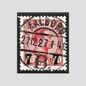 FRIMRKER DANMARK | 1927 - AFA 175 - 7 7/20 re rd provisorier - Pragt Stemplet Aalborg