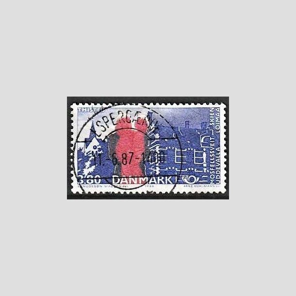 FRIMRKER DANMARK | 1986 - AFA 860 - Venskabsbyer - 3,80 Kr. rd/bl - Pragt Stemplet Espergrde