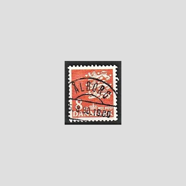 FRIMRKER DANMARK | 1979 - AFA 681 - Rigsvben 8 Kr. orange - Pragt Stemplet lborg