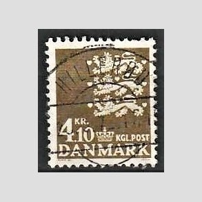 FRIMRKER DANMARK | 1970 - AFA 502 - Rigsvben 4,10 Kr. olivenbrun - Lux Stemplet Hillerd