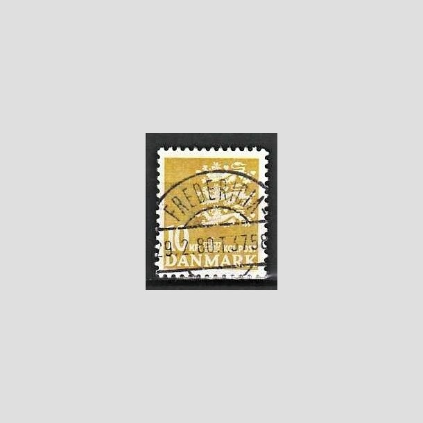 FRIMRKER DANMARK | 1976 - AFA 622 - Rigsvben 10 Kr. gul - Pragt Stemplet Fredericia