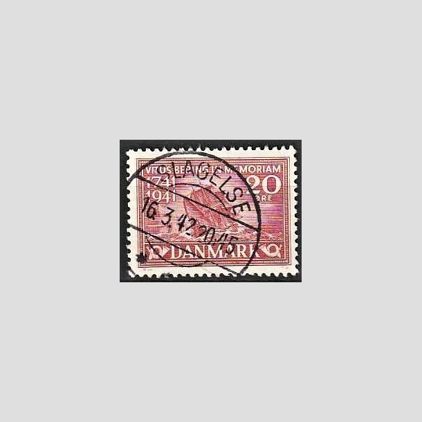 FRIMRKER DANMARK | 1941 - AFA 271 - Vitus Bering 20 re rd - Lux Stemplet Slagelse