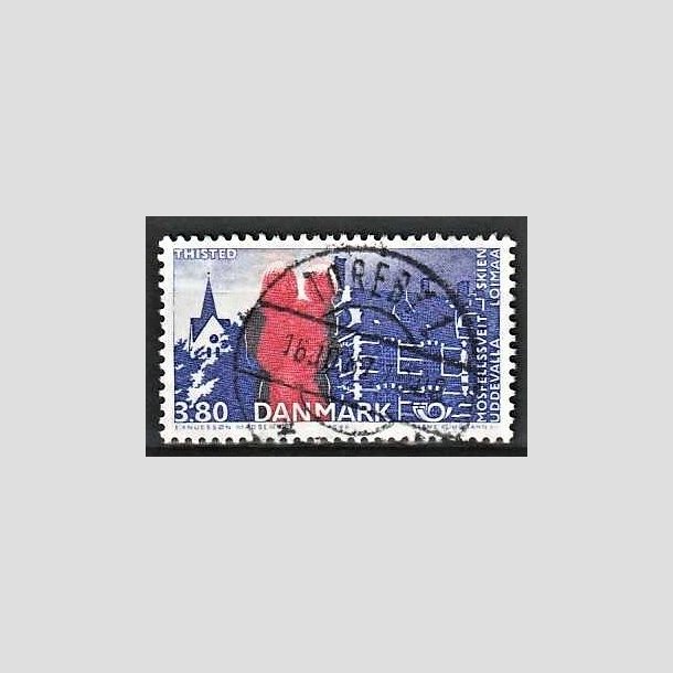 FRIMRKER DANMARK | 1986 - AFA 860 - Venskabsbyer - 3,80 Kr. rd/bl - Pragt Stemplet Toreby