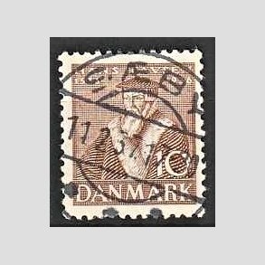 FRIM�RKER DANMARK | 1936 - AFA 231 - Reformationen 10 �re brun - Lux Stemplet S�by