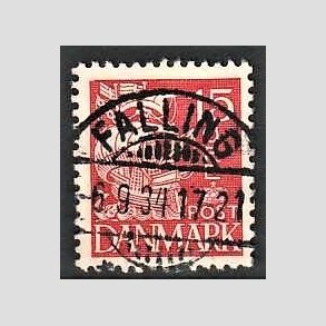 FRIM�RKER DANMARK | 1937-40 - AFA 203a - Karavel 15 �re r�d Type II - Lux Stemplet Falling