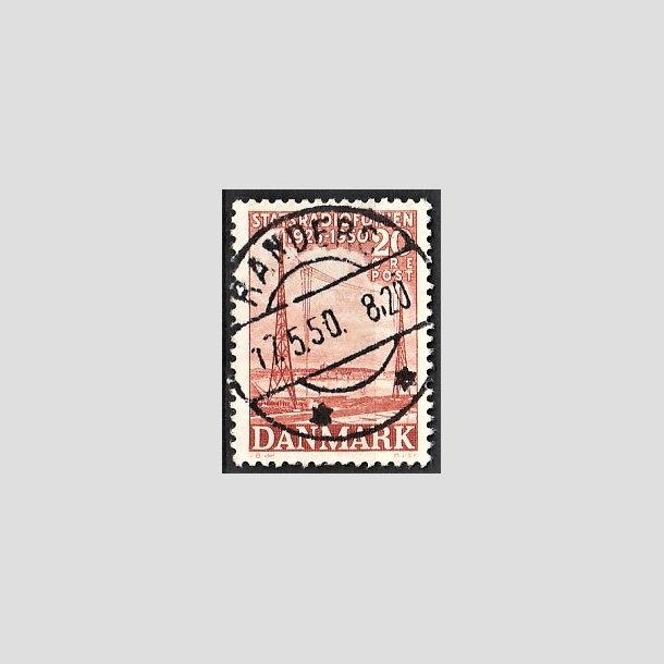 FRIMRKER DANMARK | 1950 - AFA 317 - Statsradiofonien 25 r - 20 re rd - Pragt Stemplet Randers