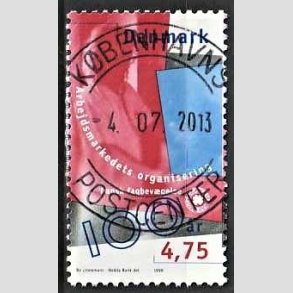 FRIM�RKER DANMARK | 1998 - AFA 1166 - Arbejdsmarkedet - 4,75 Kr. flerfarvet - Pragt Stemplet