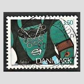 FRIM�RKER DANMARK | 1993 - AFA 1053 - Almuesmykker - 3,50 Kr. flerfarvet - Pragt Stemplet