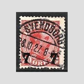 FRIMRKER DANMARK | 1927 - AFA 175 - 7 7/20 re rd provisorier - Lux Stemplet Svendborg