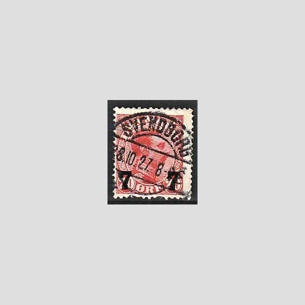 FRIMRKER DANMARK | 1927 - AFA 175 - 7 7/20 re rd provisorier - Lux Stemplet Svendborg