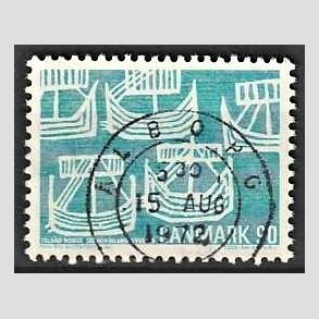 FRIM�RKER DANMARK | 1969 - AFA 479 - Foreningen Norden 50 �r - 90 �re lysbl� - Lux Stemplet �lborg