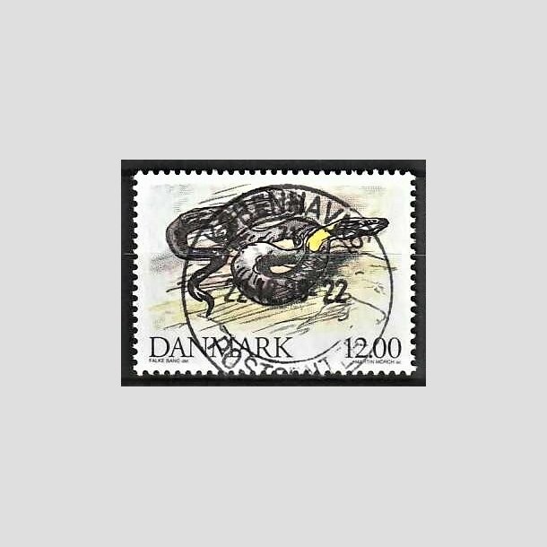 FRIMRKER DANMARK | 1994 - AFA 1080 - Truede danske dyr - 12,00 Kr. snog - Pragt Stemplet