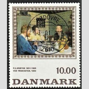 FRIMRKER DANMARK | 1996 - AFA 1131 - P.S Kryer - 10,00 Kr. flerfarvet - Pragt Stemplet