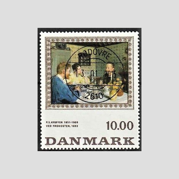 FRIMRKER DANMARK | 1996 - AFA 1131 - P.S Kryer - 10,00 Kr. flerfarvet - Pragt Stemplet