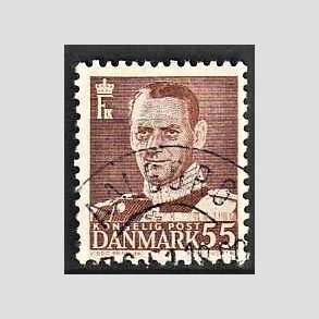 FRIMRKER DANMARK | 1951 - AFA 327 - Fr. IX 55 re brun - Pragt Stemplet Aalborg
