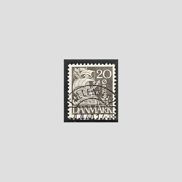 FRIMRKER DANMARK | 1937-40 - AFA 204a - Karavel 20 re gr Type II - Lux Stemplet Fllenslev