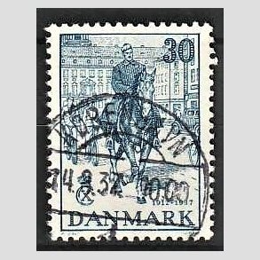 FRIM�RKER DANMARK | 1937 - AFA 242 - Chr. X 25 �re jubil�um 30 �re bl� - Lux Stemplet K�benhavn