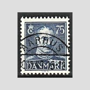 FRIMRKER DANMARK | 1946 - AFA 297 - Chr. X 75 re mrkbl - Lux Stemplet Aarhus