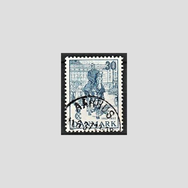 FRIMRKER DANMARK | 1937 - AFA 242 - Chr. X 25 re jubilum 30 re bl - Lux Stemplet Aarhus