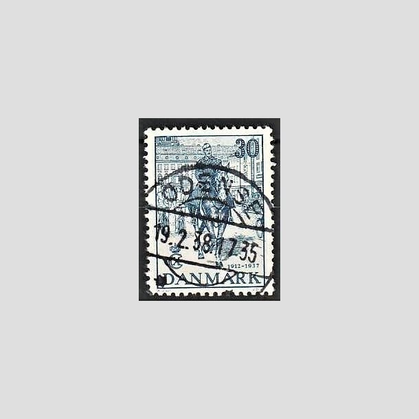 FRIMRKER DANMARK | 1937 - AFA 242 - Chr. X 25 re jubilum 30 re bl - Lux Stemplet Odense