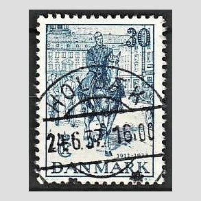 FRIM�RKER DANMARK | 1937 - AFA 242 - Chr. X 25 �re jubil�um 30 �re bl� - Lux Stemplet Holb�k