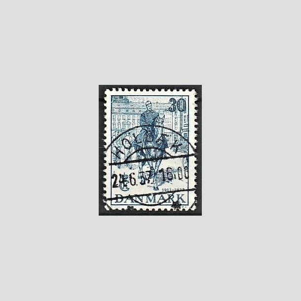 FRIMRKER DANMARK | 1937 - AFA 242 - Chr. X 25 re jubilum 30 re bl - Lux Stemplet Holbk