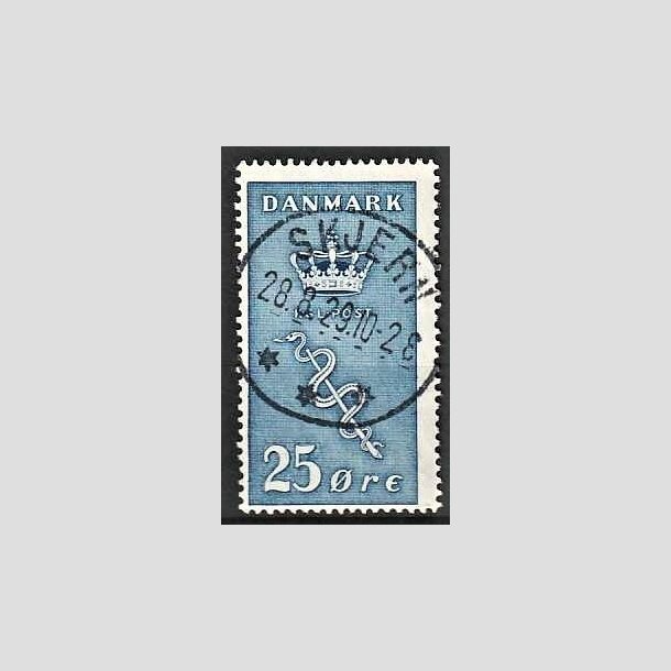 FRIMRKER DANMARK | 1929 - AFA 180 - 25+5 re bl Krftfrimrke - Lux Stemplet Skjern (Sjlden)