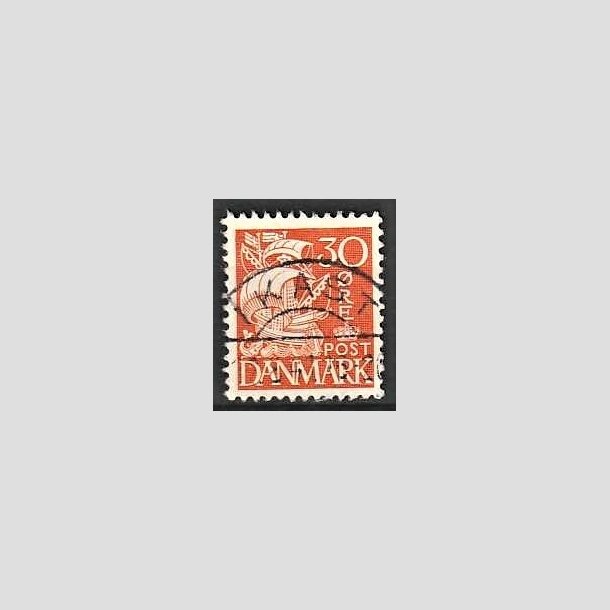 FRIMRKER DANMARK | 1940 - AFA 259 - Karavel 30 re orange Type II - Lux Stemplet Ikast