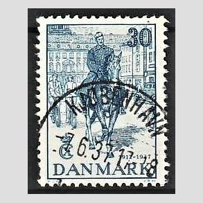 FRIM�RKER DANMARK | 1937 - AFA 242 - Chr. X 25 �re jubil�um 30 �re bl� - Lux Stemplet K�benhavn