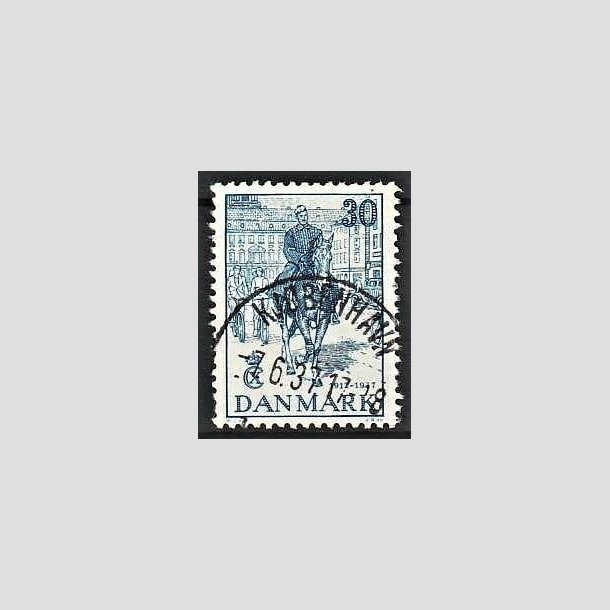 FRIMRKER DANMARK | 1937 - AFA 242 - Chr. X 25 re jubilum 30 re bl - Lux Stemplet Kbenhavn