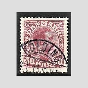FRIMRKER DANMARK | 1913 - AFA 74 - Chr. X 50 re vinrd - Pragt Stemplet Kolding