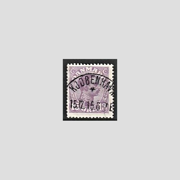 FRIMRKER DANMARK | 1913 - AFA 70 - Chr. X 15 re violet - Lux Stemplet Kjbenhavn