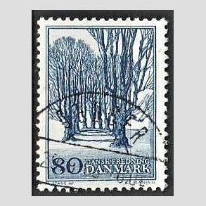 FRIM�RKER DANMARK | 1966 - AFA 446 - Holte All� - 80 �re bl� - Lux Stemplet