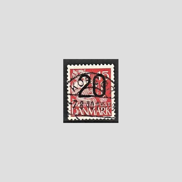 FRIMRKER DANMARK | 1940 - AFA 264 - 20/15 re rd Provisorier - Lux Stemplet Korsr