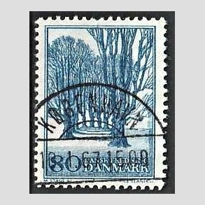 FRIM�RKER DANMARK | 1966 - AFA 446 - Holte All� - 80 �re bl� - Lux Stemplet