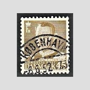 FRIMRKER DANMARK | 1948-50 - AFA 311 - Fr. IX 45 re oliven - Lux Stemplet Kbenhavn