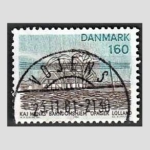 FRIM�RKER DANMARK | 1981 - AFA 732 - Sj�lland og �er - 160 �re flerfarvet - Pragt Stemplet Vojens
