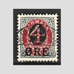 FRIMRKER DANMARK | 1904 -  AFA 40 - 4/8 re gr/rd - Lux Stemplet