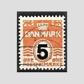 FRIMRKER DANMARK | 1955-56 - AFA 361 - 5/ 6 re orangerd Provisorier - Lux Stemplet Skive