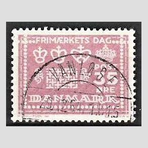 FRIM�RKER DANMARK | 1964 - AFA 427 - Frim�rkets dag 25 �r - 35 �re rosalilla - Pragt Stemplet Vanl�se