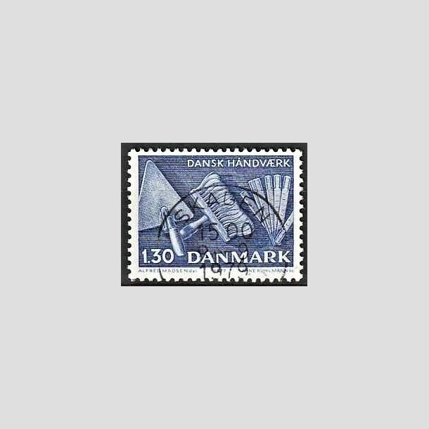 FRIMRKER DANMARK | 1977 - AFA 643 - Dansk hndvrk - 1,30 Kr. bl - Pragt Stemplet Skagen