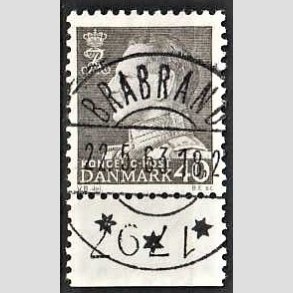 FRIMRKER DANMARK | 1961-62 - AFA 396 - Fr. IX 40 re gr - Pragt Stemplet Brabrand