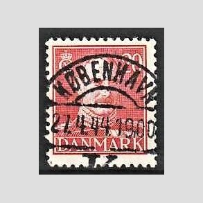 FRIMRKER DANMARK | 1942-44 - AFA 276 - Chr. X 20 re rd - Lux Stemplet Kbenhavn