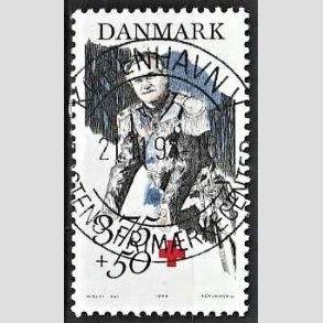FRIMRKER DANMARK | 1994 - AFA 1069 - Prins Henrik 60 r. - 3,75 Kr. + 50 re flerfarvet - Pragt Stemplet