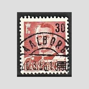 FRIMRKER DANMARK | 1955 - AFA 364 - Provisorier - 30/25 re rd - Pragt Stemplet lborg